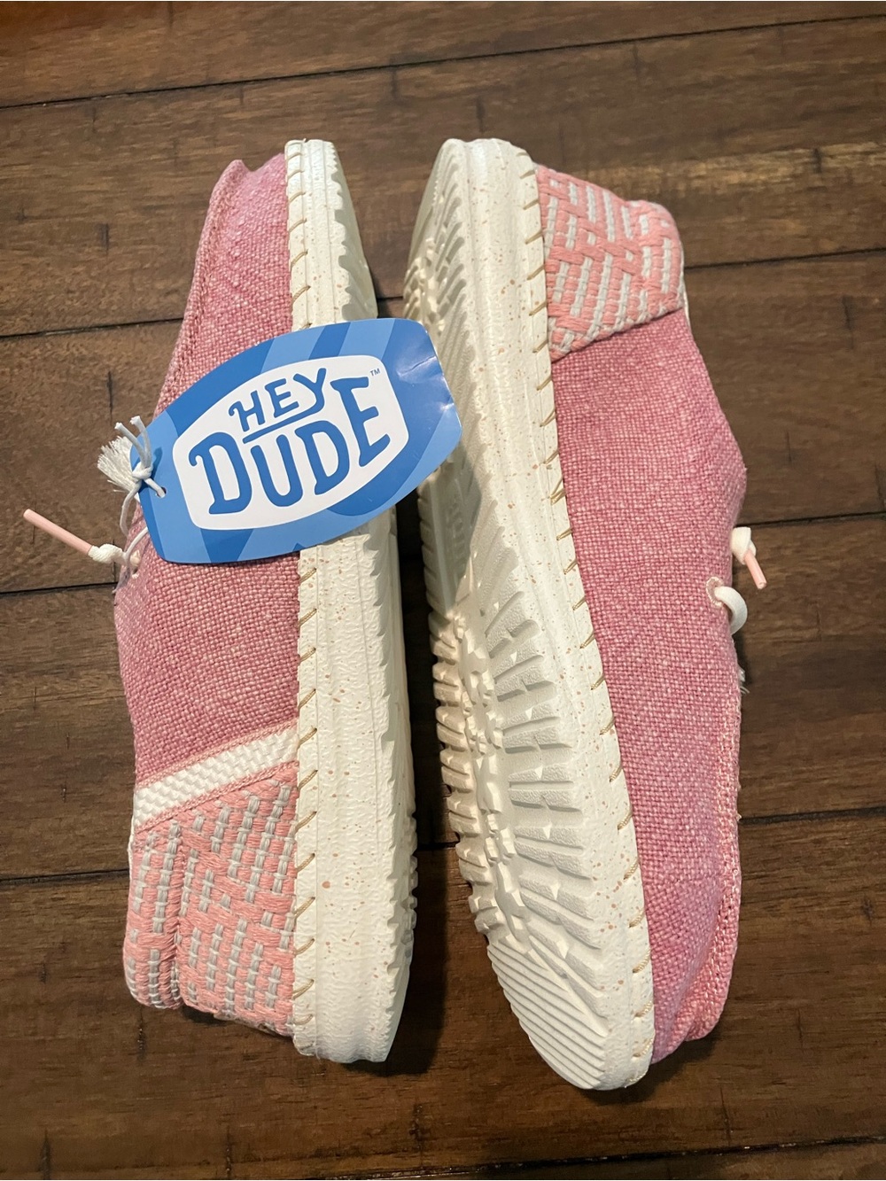 Hey Dude Pink Slip-On Casual Sneakers Women Sz 10